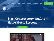 Tablet Screenshot of bnbmusiclessons.com